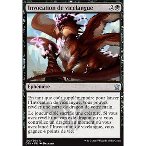  Invocation De Vicelangue - Les Dragons De Tarkir - U