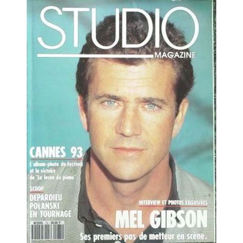 Studio Magazine N° 75 Du 01/07/1993 - Cannes 93 - Depardieu - Polanski - Mel Gibson.