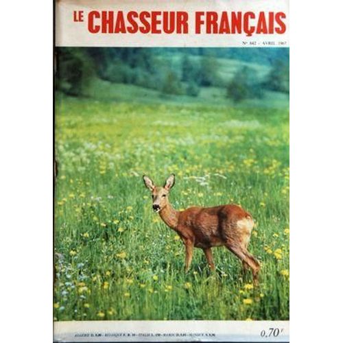 Chasseur Francais (Le) N° 842 Du 01/04/1967 - Dessin De R. Muller - Chasses Et Chiens   -   Votre Fusil - Le Lapin - Vers Un Faisan Populaire - Les Empreintes - Leskeet - Le Pic Epeiche - Braconnages - L'epagneul Breton - Les Foc-Terriers Dits Rat...