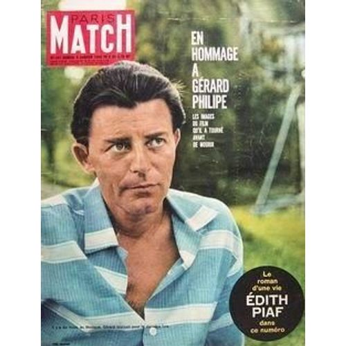 Paris Match N° 561 Du 09/01/1960 - En Hommage A Gerard Philipe Le Roman D'une Vie - Edith Piaf Hommage Ë Gerard Philipe Soraya Et Margaret Coeurs Blesses Baudouin Au Congo Adieu Ë Fausto Coppi Dieu Est-Il Encore Americain ? Bonjour Monsieur Perrau...