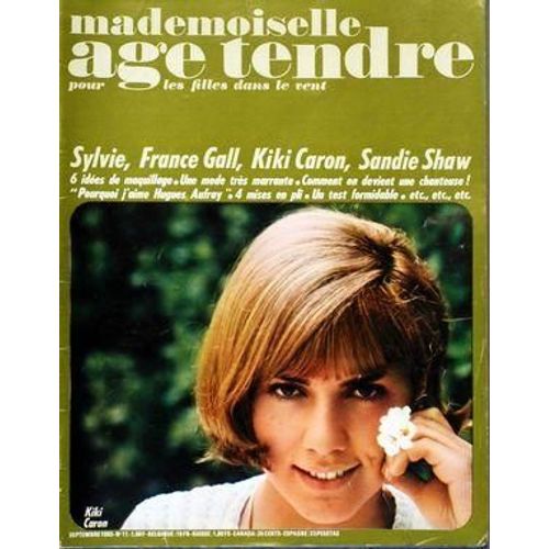 Mademoiselle Age Tendre N° 11 Du 01/09/1965 - Sylvie Vartan - France Gall - Kiki Caron - Sandie Shaw - Idees De Maquillage - Mode - Hugues Aufray - Le Plat De Claude Francois