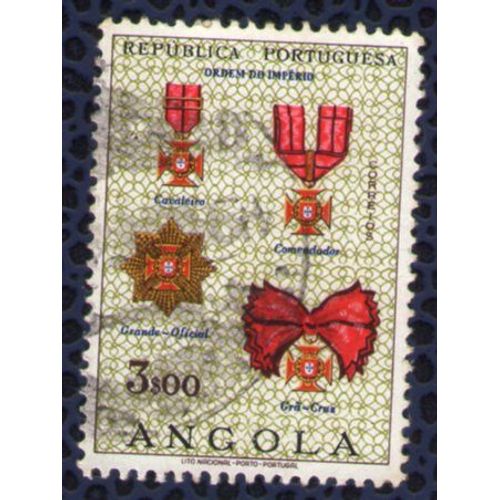 Angola 1967 Oblitéré Rond Used Insigne Ordre De L'empire Ordem Do Império