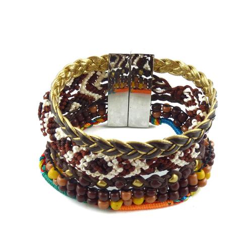 Bracelet Brésilien Multicolore en Coton