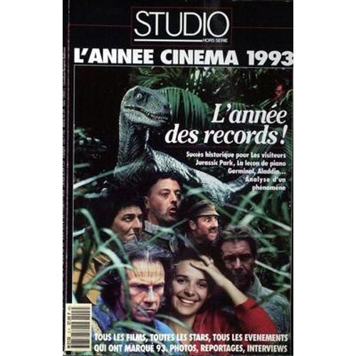 Studio Magazine N° 3 Du 01/01/1994 - L'annee Cinema 1993 - Les Visiteurs - Jurassic Park - La Lecon De Piano - Germinal - Aladdin.