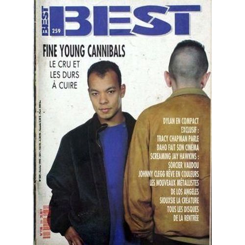 Best N° 259 Du 01/02/1990 - Fine Young Cannibals - Dylan - Tracy Chapman - Daho - Screming Jay Hawkins - Johnny Clegg - Les Nouveaux Metallistes De Los Angeles - Siouxsie La Creature - Tout Les Disques De La Rentree.