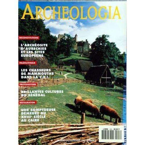 Archeologia N° 293 Du 01/09/1993 - L'archeosite D'aubechies Et Les Sites Europeens - Les Chasseurs De Mammouths Dans La C.E.I. - Brillante Cultures Du Senegal - Une Somptueuse Demeure Du 18eme Siecle Au Caire