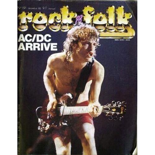 Rock And Folk N° 191 Du 01/12/1982 - Ac   -   Dc Arrive