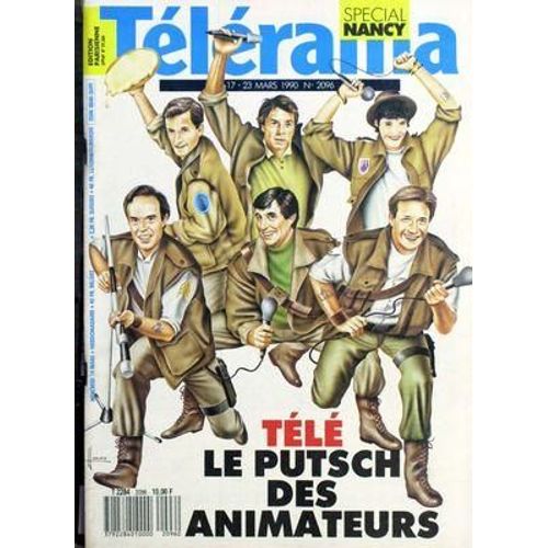 Telerama N° 2096 Du 17/03/1990 - Special Nancy  -  Tele  -   Le Putsch Des Animateurs.
