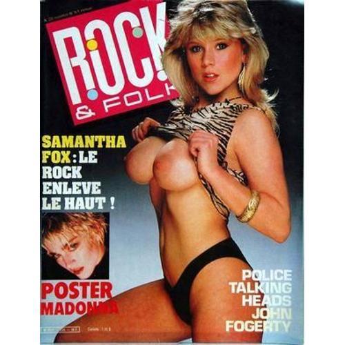 Rock And Folk N° 235 Du 01/11/1986 - Police Talking Heads John Fogerty - Samantha Fox   -   Le Rock Enleve Le Haut - Madonna