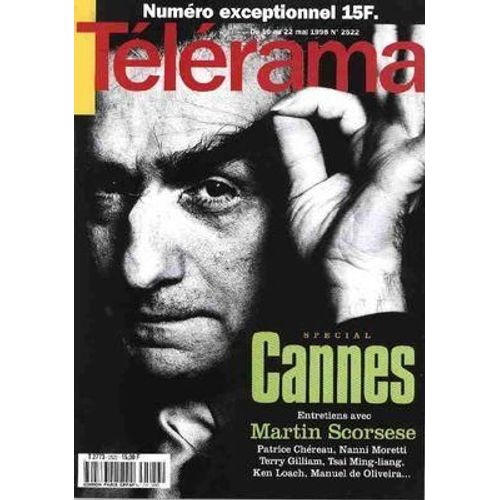 Telerama N° 2522 Du 16/05/1998 - Special Cannes  -   Martin Scorsese  -   P. Chereau - N. Moretti  -   T. Gilliam  -   T. Ming-Liang - K. Loach  -   M. De Oliveira.
