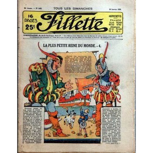 Fillette N° 1453 Du 26/01/1936 -