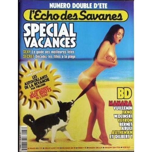 Echo Des Savanes (L') N° 173 Du 01/07/1998 - Special Vacances - Manara - Vuillemin - Jano - Wolinski - Veyron - Bernet - Abuli - Autheman - Dilbert.