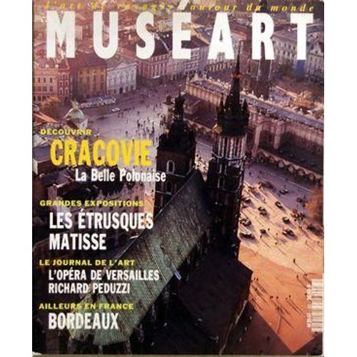 Museart N° 23 Du 01/09/1992 - Cracovie  -   La Belle Polonaise - Les Etrusques Matisse  -   Expositions - L'opera De Versailles   -  Richard Peduzzi - A Bordeaux