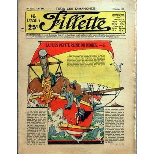 Fillette N° 1454 Du 02/02/1936 -