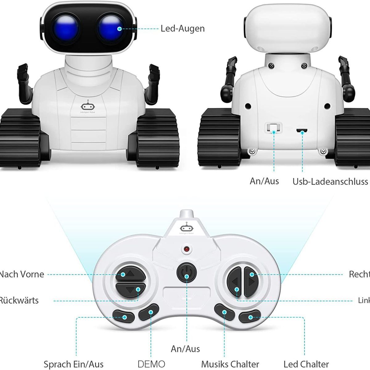 Jouet Robot Pour Enfants, Jouet Robot Tlcommand Rechargea... - 3