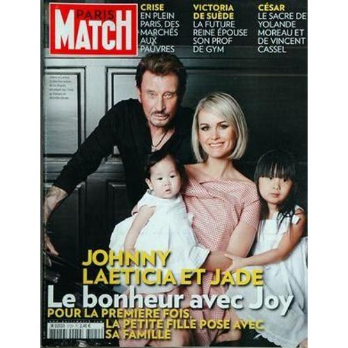 Paris Match N° 3120 Du 05/03/2009 - Crise - En Plein Paris - Des Marches Aux Pauvres Victoria De Suede - La Future Reine Epouse Son Prof De Gym Cesar - Le Sacre De Yolande Moreau Et De Vincent Cassel Johnny - Laetitia Et Jade - Le Bonheur Avec Joy...