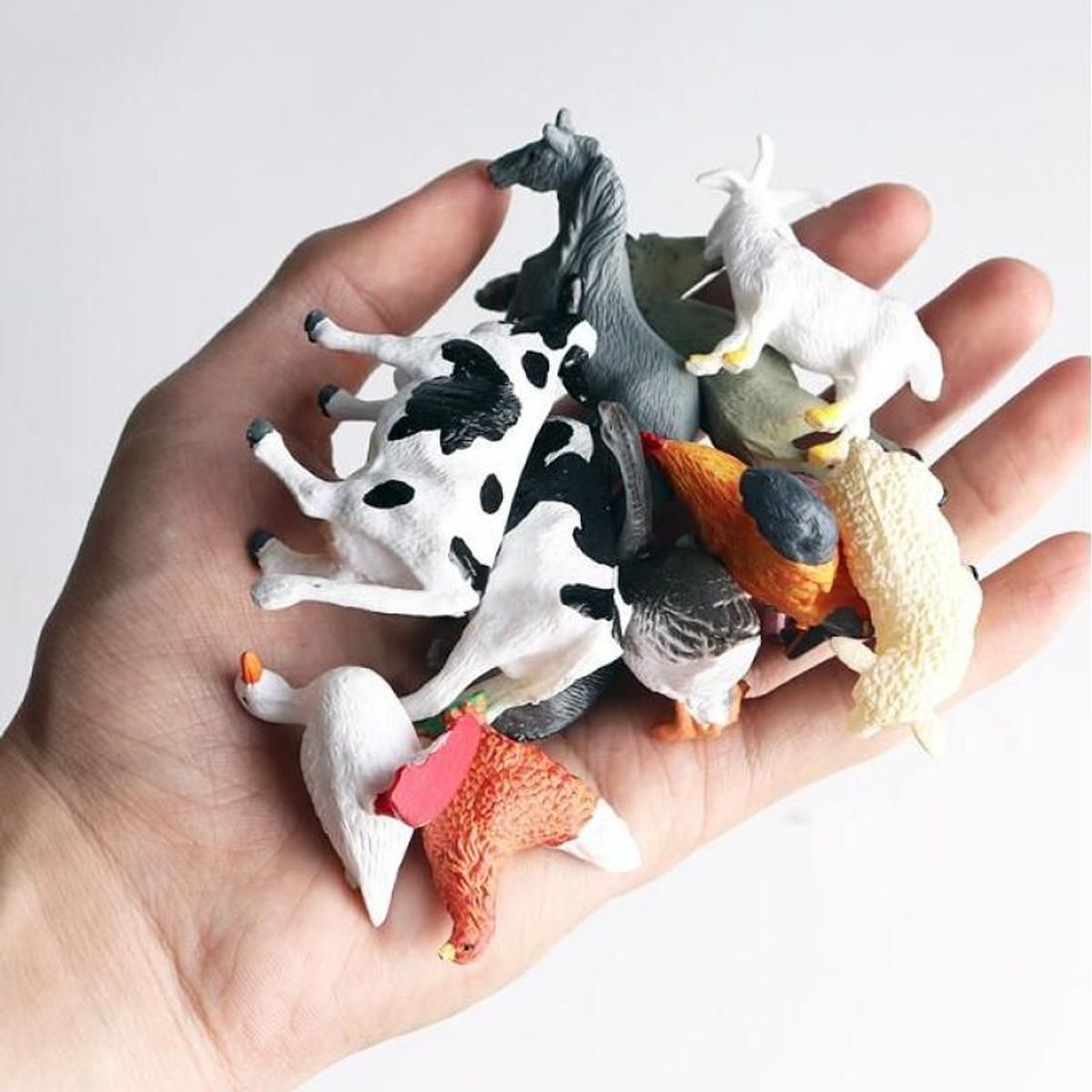 Ensemble De Figurines D'animaux De La Ferme, 12 Pices, Coch... - 3
