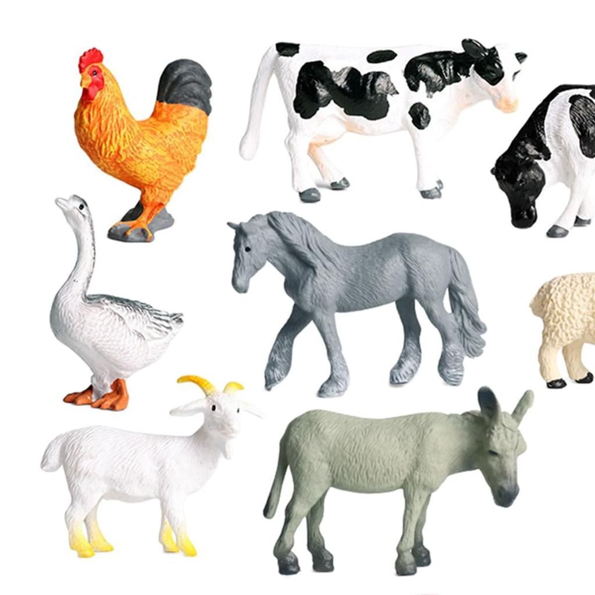 Ensemble De Figurines D'animaux De La Ferme, 12 Pices, Coch... - 7