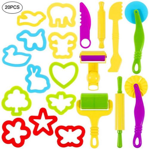 Outil De Pâte À Modeler, 20 Pièces, Accessoires De Modélisation, Emporte-Pièces, Jouets De Cuisine Goodnice