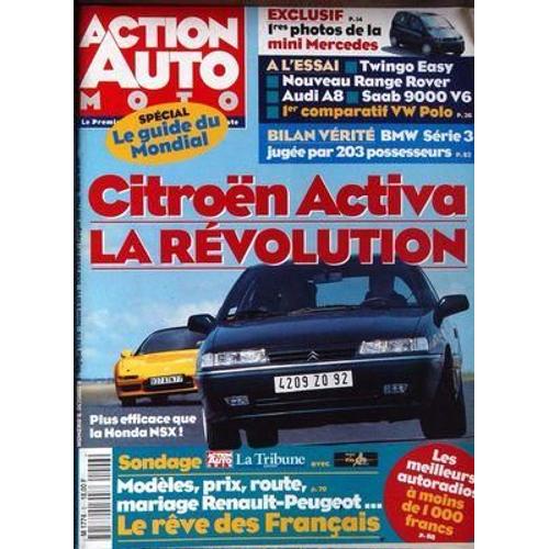 Action Auto Moto N° 6 Du 01/10/1994 - Citroen Activa   -   La Revolution  -   Plus Efficace Que Honda Nsx Mini Mercedes Essai  Twingo Easy Range Rover Audi A8 Saab 9000 V6  Comparatif Vw Polo Bilan Verite  Bmw Serie   -   Jugee Par 203 Possesseurs...