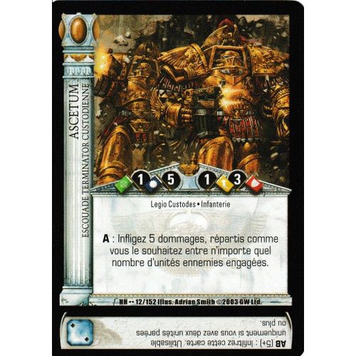 Carte Horus Heresy Ccg - Ascetum - 12/152