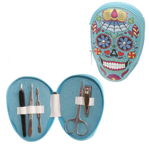 Set Beauté Des Ongles Calavera Bleu
