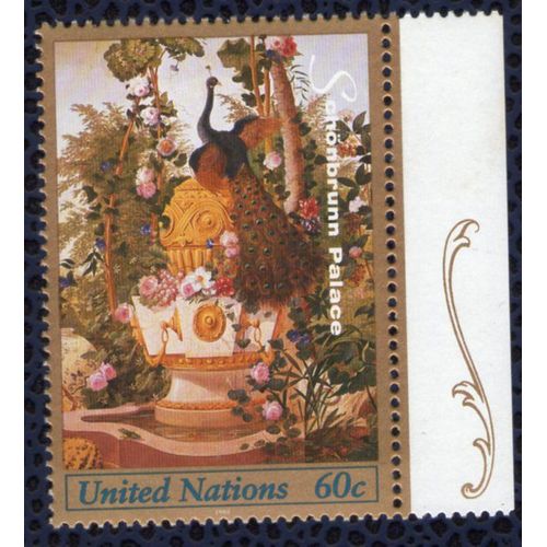 Nations Unies 1998 Onu Neuf Schonbrunn Palace Peinture J.W. Bergl Bord De Feuille