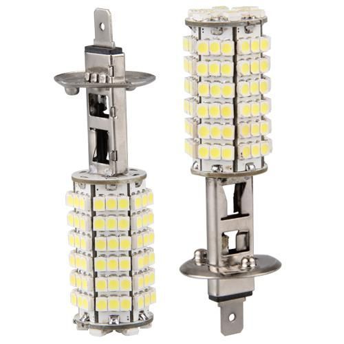 H1 Ampoule Bulb 120 Smd Led 12v Blanc Pour Auto Voiture