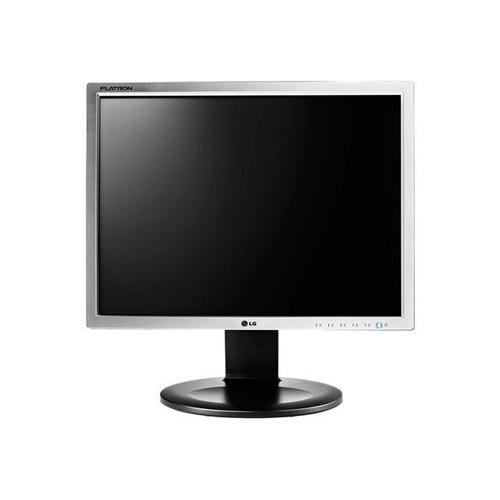 LG E1910PM-SN - Écran LED - 19" - 1280 x 1024 - TN - 250 cd/m² - 1000:1 - 5 ms - DVI-D, VGA - haut-parleurs - noir, argent avec support noir