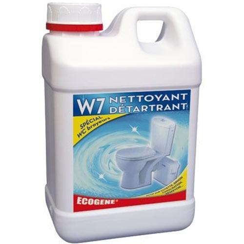 W7 Nettoyant Détartrant - Entretien Wc broyeur - 2 L - ÉCOGENE