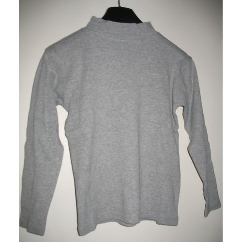 Pull Enfant Manches Longues Gris Clair Scott And Fox Col Roulé