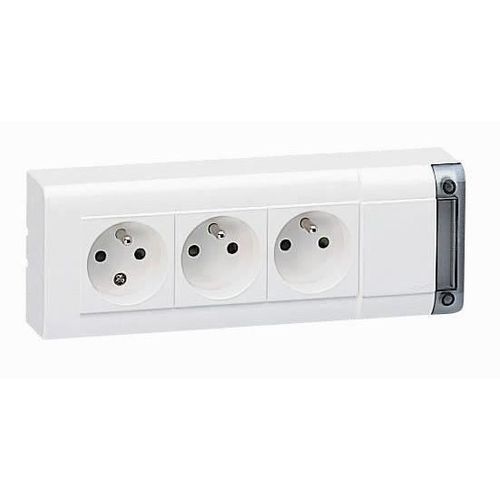 Bloc multiprises d'installation fixables - 208 mm, 3