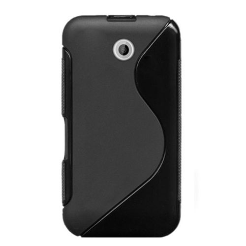 Housse Coque Souple En Gel S-Line Noire Pour Htc Desire 510