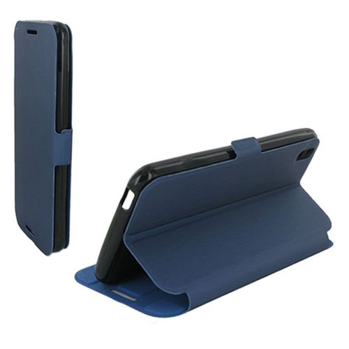 Etui Stand À Rabat Latéral Pour Htc Desire 816 Coloris Bleu Nuit