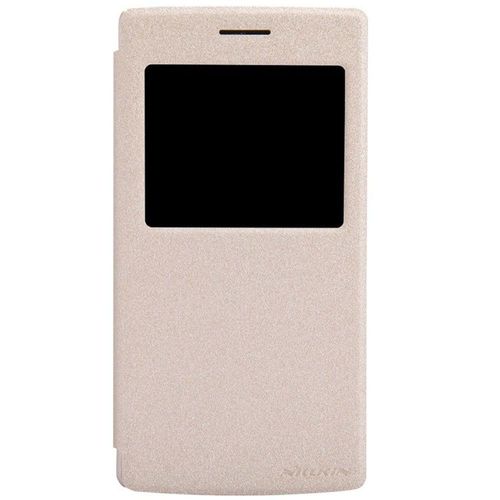 Etui Rabat Latéral Noir Aspect Fibré Pour Oneplus One Coloris Gold