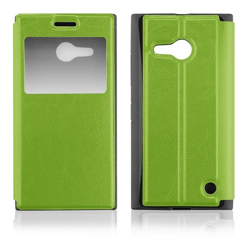 Etui Slim Folio View Articulé Vert Pour Nokia Lumia 730 Et Lumia 735