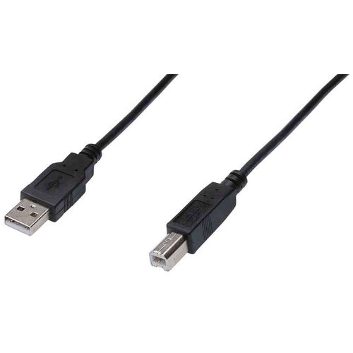 DIGITUS DK-300105-030-S - Câble USB - USB (M) pour USB type B (M) - USB 2.0 - 3 m - moulé - noir