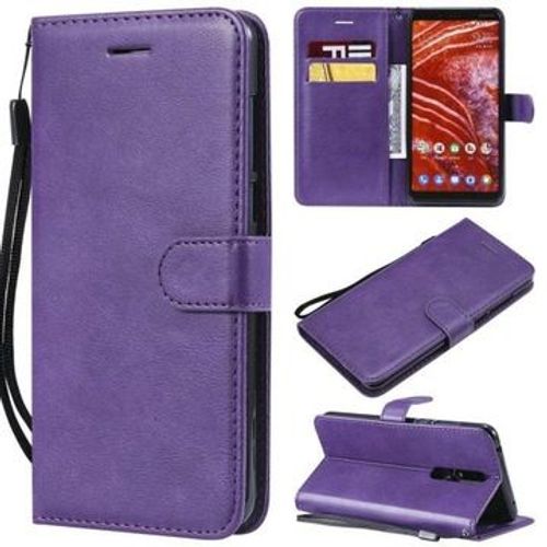 Coque En Cuir Aimant Pour Nokia 3.1 Plus