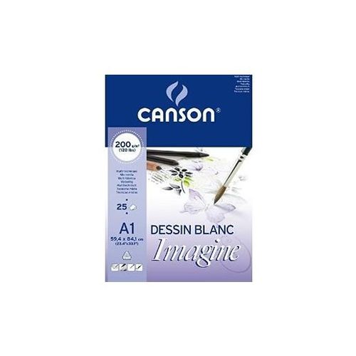 Canson Bloc À Dessin Imagine, Format A1, 200 G/M2