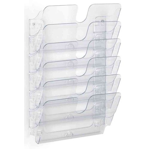 Durable Kit Présentoir Mural "Flexiplus 6" A4 À L'italienne Cap 23mm Transparent