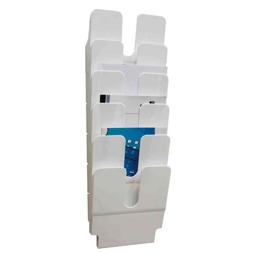 Durable Kit Présentoir Mural "Flexiplus 6" A4 Vertical Cap 23mm Blanc