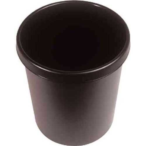 Helit Corbeille À Papier En Plastique, Rond,30 Litres,Noir