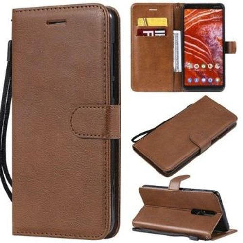 Coque En Cuir Aimant Pour Nokia 3.1 Plus