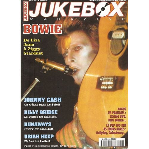 Johnny Cash 5p/ David Bowie 5p/ Billy Bridge 5.5p/ Polnareff 1p/ Troggs 1p/ Rolling Stones Poster / Mamas & Papas 1p/ Sylvie Vartan 4.5p/ Uriah Heep 2p/ Joan Jett 5p/ Goldman 1/2p/ Jackie De Shannon 1/2p/  110 