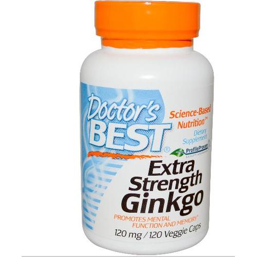 Doctor's Best, Meilleur Ginkgo, 120 Mg, 120 Veggie Caps 