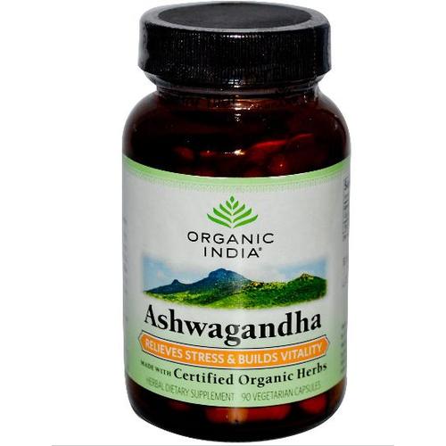 Organic India, Organique Ashwagandha, Veggie 90 Caps 