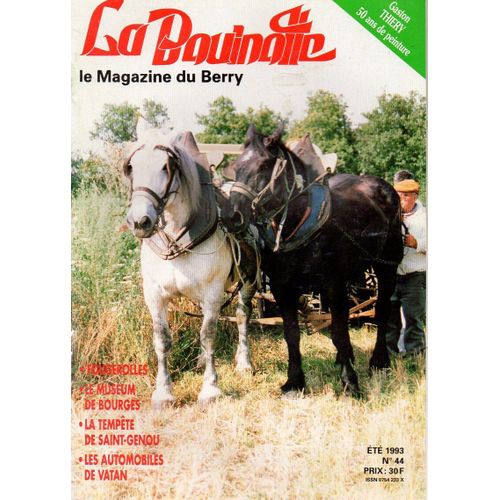 La Bouinotte Été 1993 N° 44 Gaston Thierry 50 Ans De Peinture  Fougerolles....Le Muséum De Bourges.. 