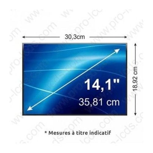 ECRAN DALLE LCD TOPPOLY TD141TGCD1 OU COMPATIBLE 14.1 1024X768
