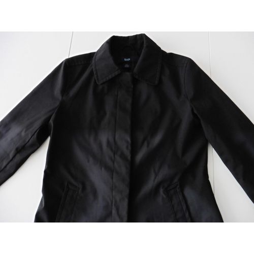 Trench Veste Imperméable Noire. Gap. Taille S