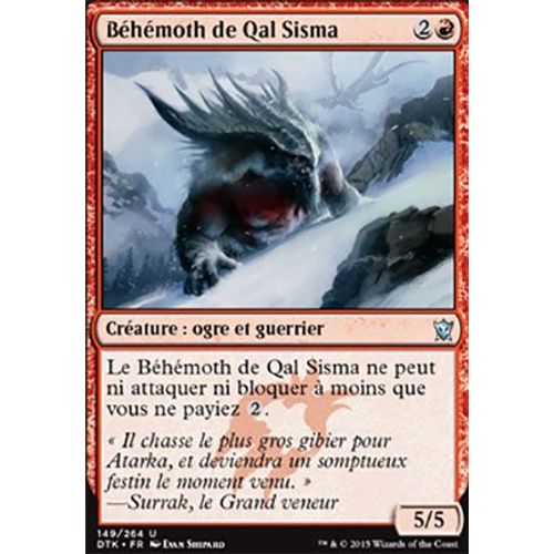  Béhémoth De Qal Sisma - Les Dragons De Tarkir - U